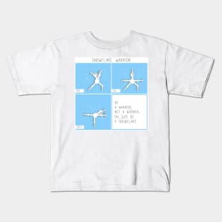 Snowflake warrior square comic Kids T-Shirt